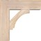 Ekena Millwork Imperial Block Smooth Bracket w/ Offset Brace, Douglas Fir, 7 1/2"W x 24"D x 24"H BKT0806X24X24IMP05SDF - alternate 4